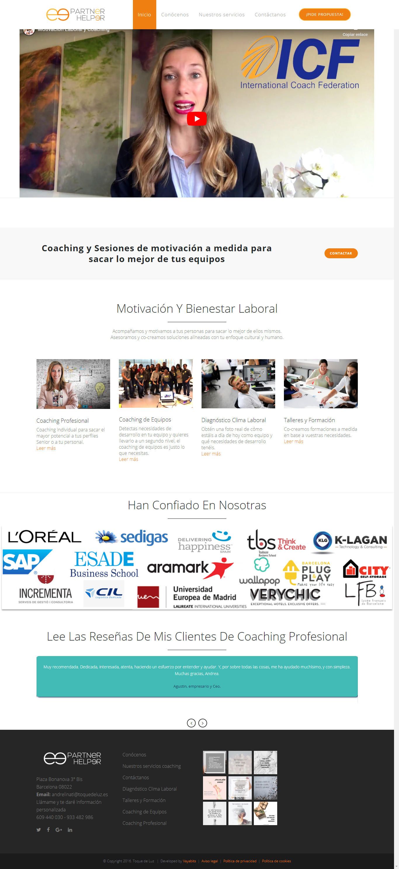 Diseño web Motivación laboral, coaching equipos y empresas Barcelona Motivación laboral, coaching equipos y empresas Barcelona